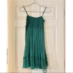 Zara Summer Dress in Green Chiffon